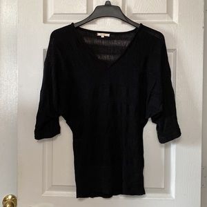 Y2K MATTY M Black Striped Knit Knitted Goth Sweater